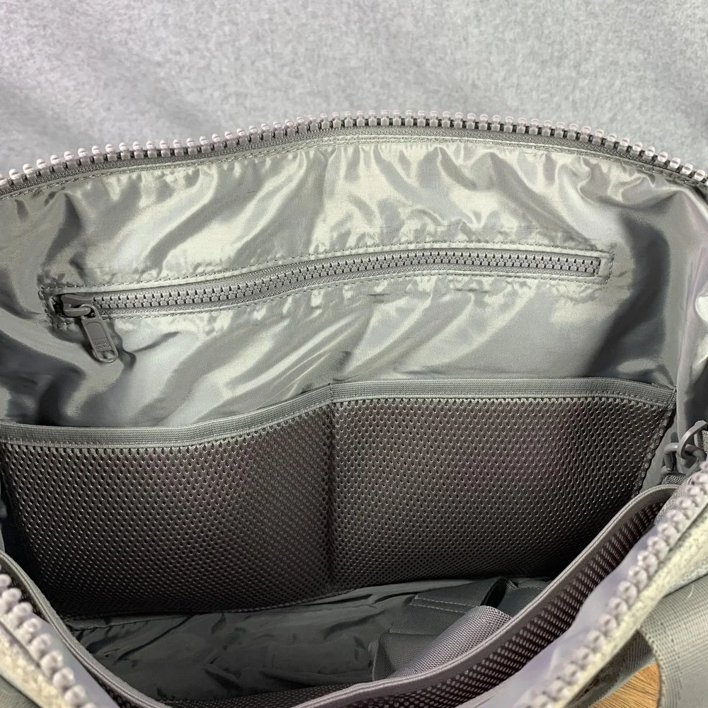 Dagne Dover Laptop Tote‎ Bag Womens Gray Neoprene Work Shoulder Crossbody Pocket